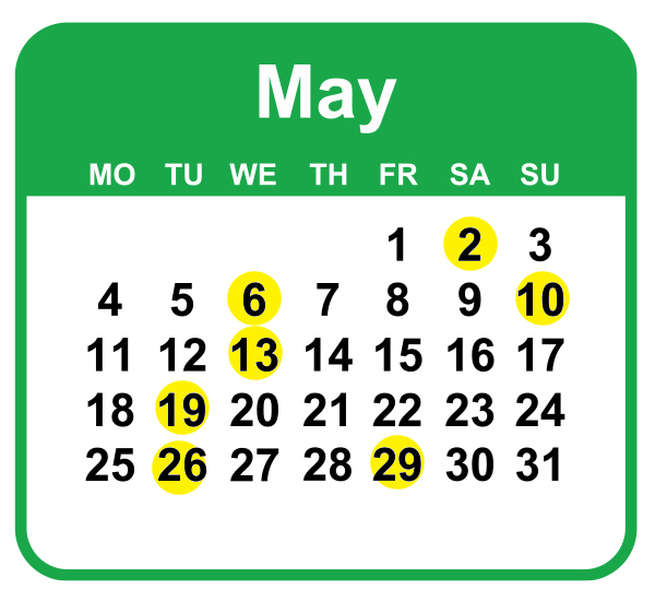 ฤกษ์ออกรถพฤษภาคม