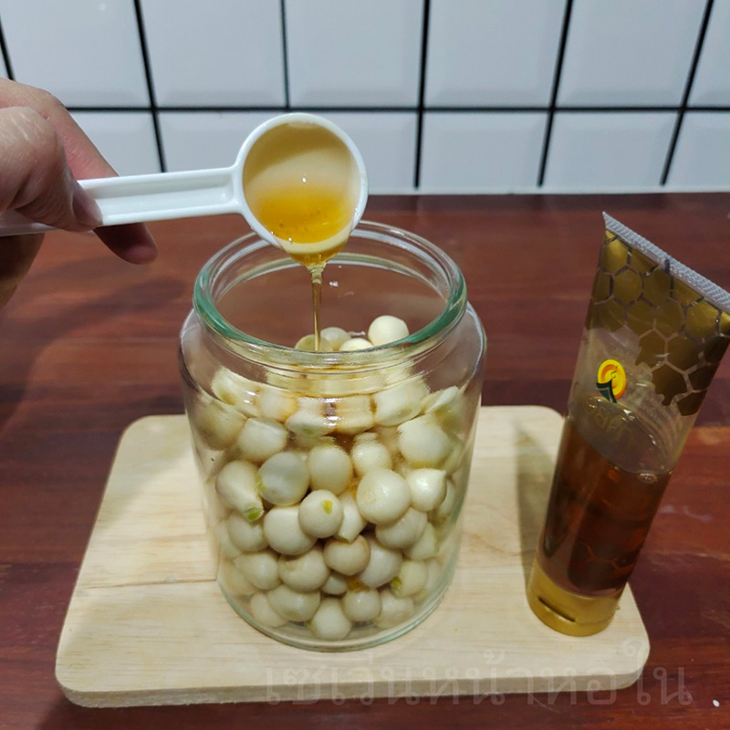 กระเทียมโทนดองน้ำผึ้ง สูตรกระเทียมโทนดอง สูตรอาหาร