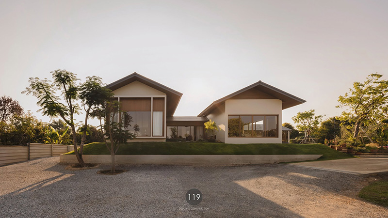 แบบบ้านชั้นเดียวสไตล์ Modern Asian Tropical