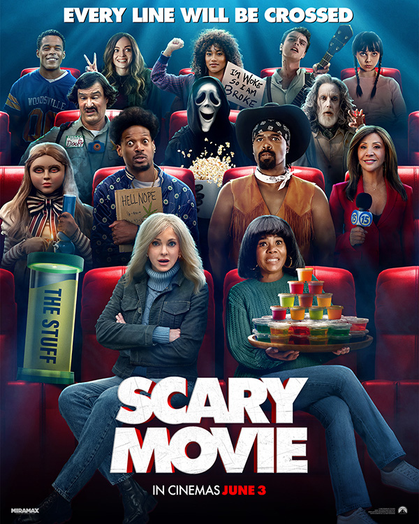 โปรแกรมหนังใหม่ มิถุนายน 2569 Scary Movie ยำหนังจี้ โปสเตอร์