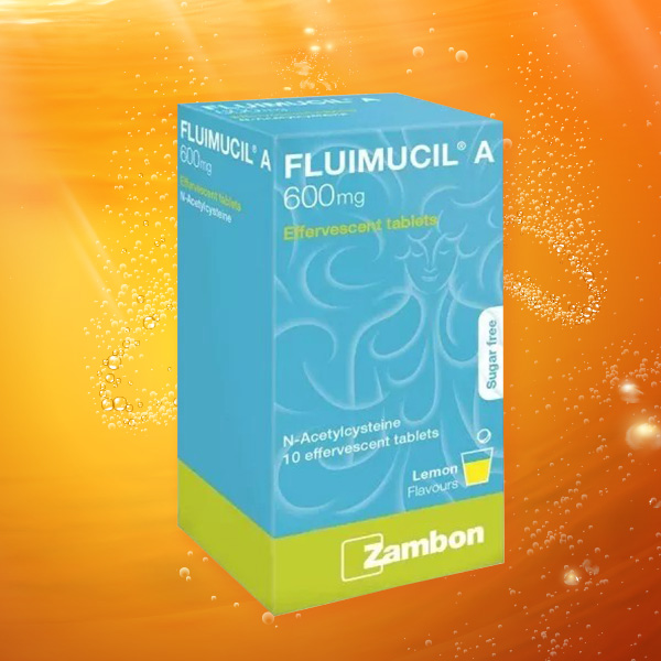 ยาละลายเสมหะ Fluimucil A 600
