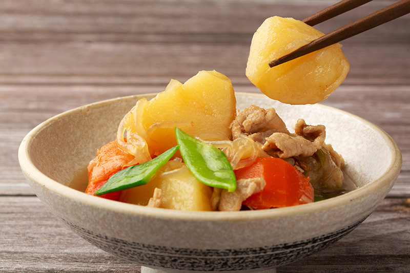 นิคุจากะ Nikujaga อาหารญี่ปุ่น เมนูโฮมเมด สูตรอาหาร