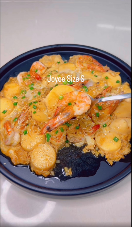 เต้าหู้ไข่ผัดกุ้งเทริยากิ เมนูเต้าหู้ไข่ สูตรอาหาร