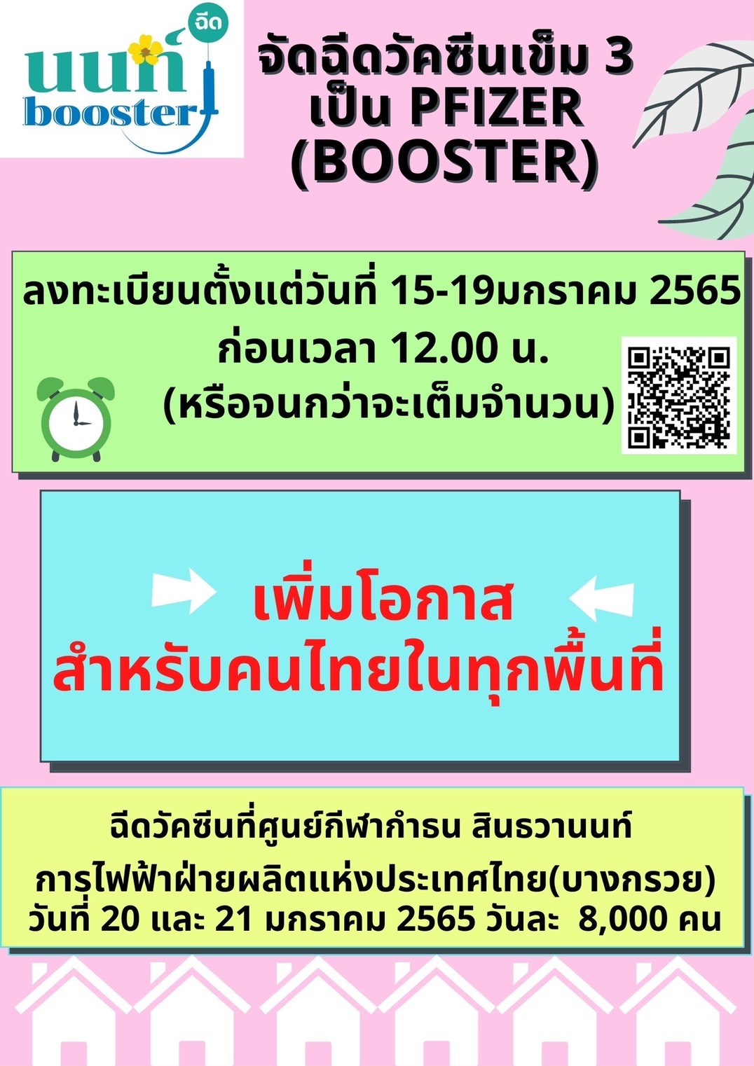 ฉีดวัคซีนเข็ม 3