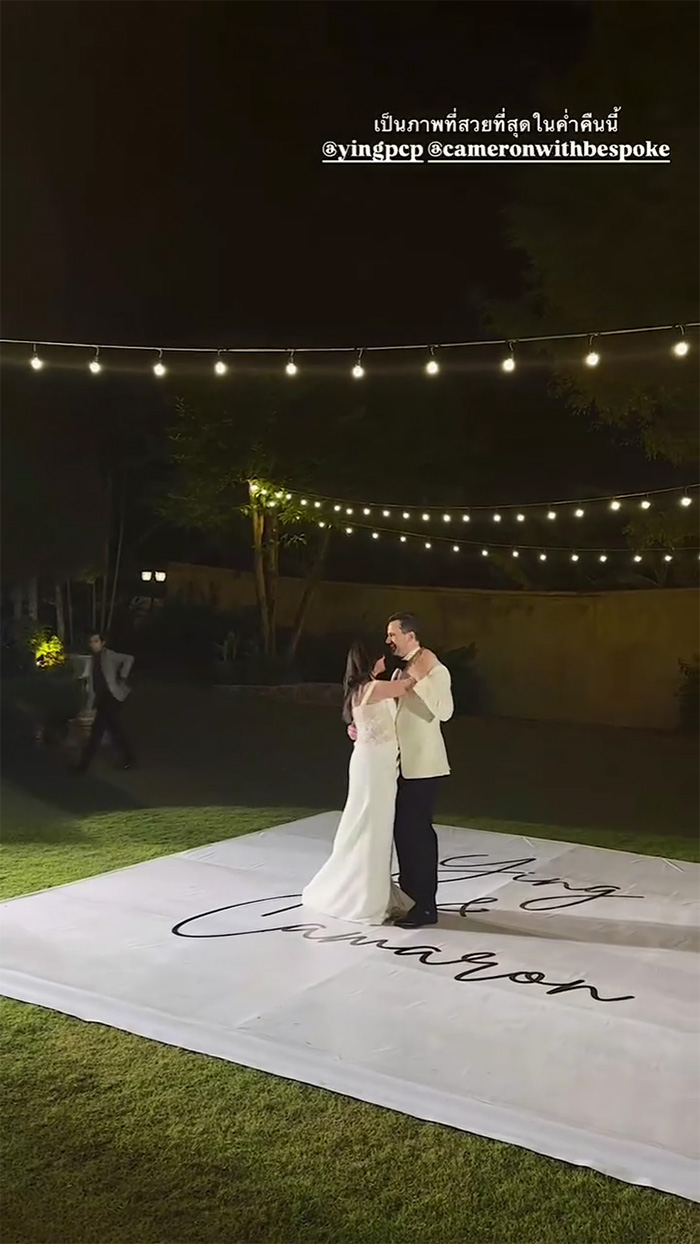 หญิง พลอยชมพู น้องสาวกอล์ฟ ไมค์ แต่งงานที่ไทย