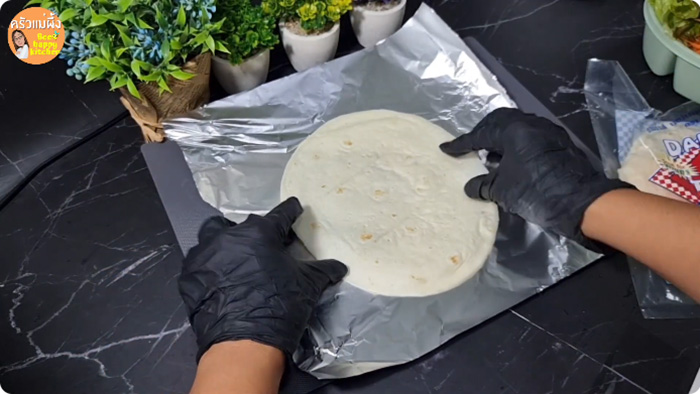 แรปไก่เทอริยากิ เมนูไก่ อาหารเพื่อสุขภาพ สูตรอาหาร วิธีทำ