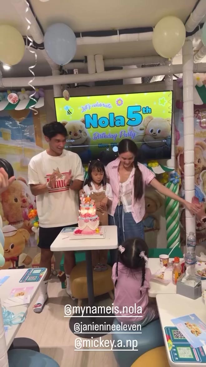 เจนี่ มิกกี้ ร่วมเฟรมฉลองวันเกิดลูกสาว น้องโนล่า