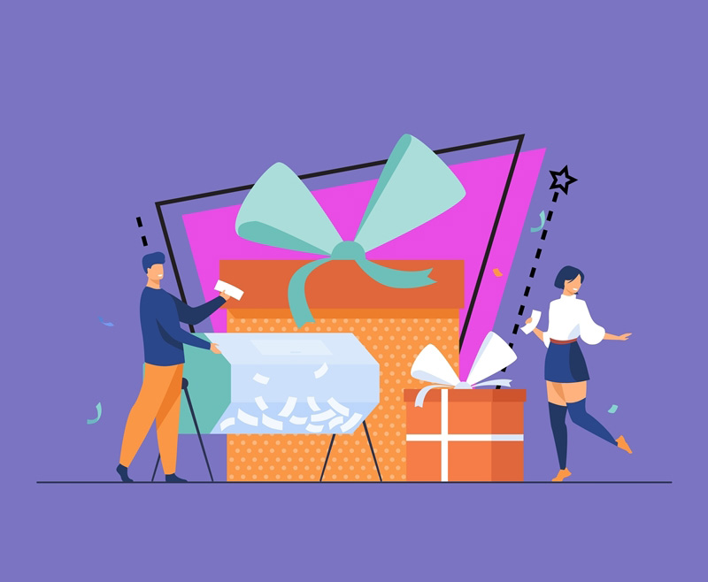 ของขวัญจับฉลากที่ทำงาน