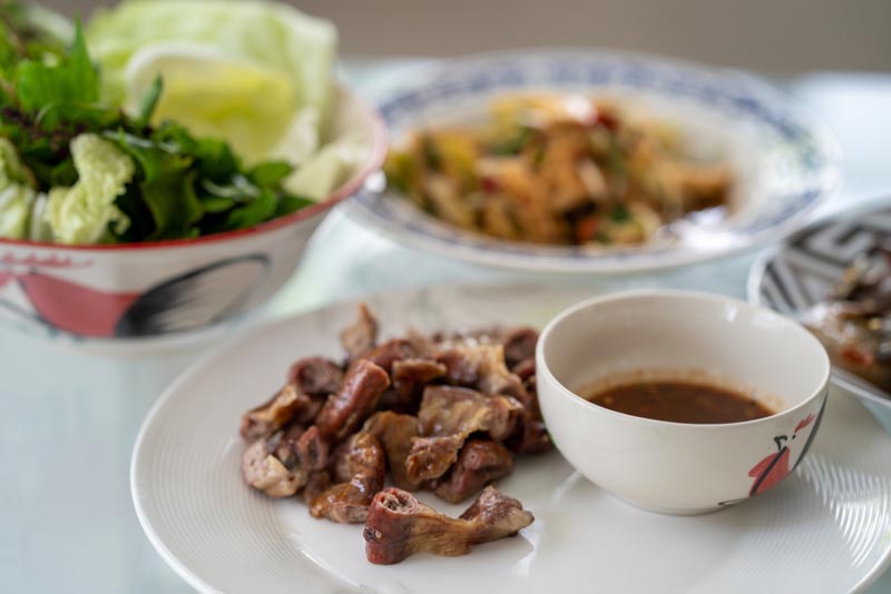 เมนูไส้อ่อนหมู ไส้อ่อนย่าง