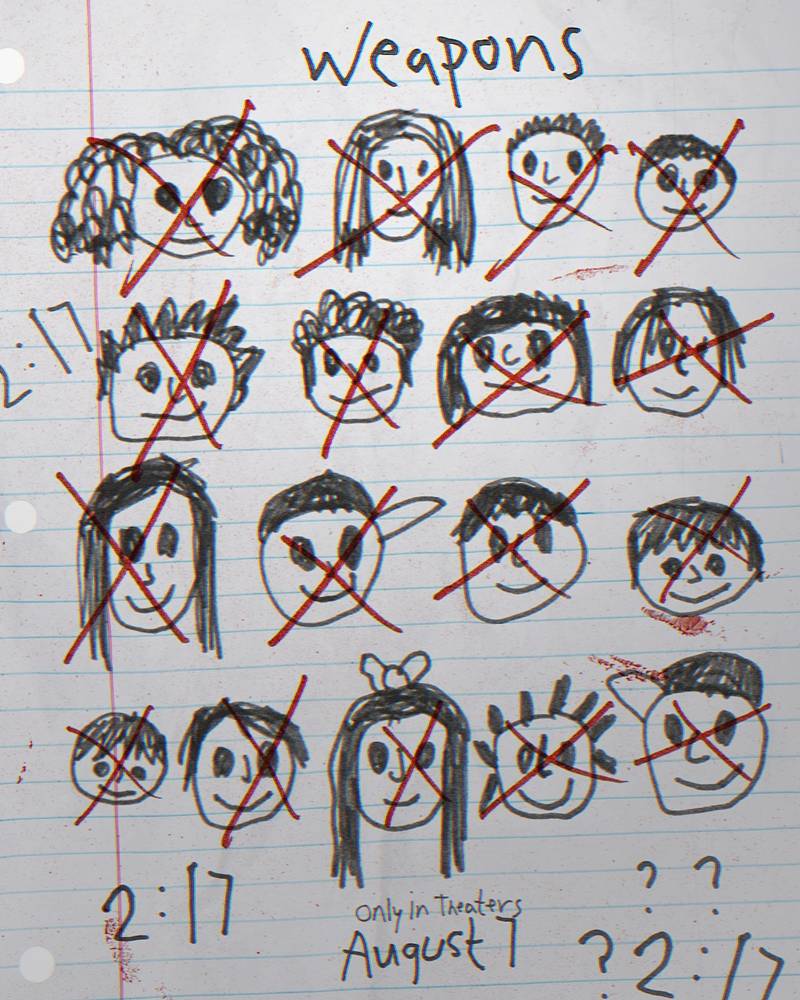 ภาพเด็ก ๆ 17 คน ที่หายตัวไปในหนัง Weapons หนังสยองขวัญเด็กหาย