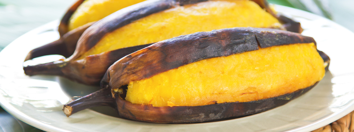 กล้วยเผา กล้วยหักมุกปิ้ง สีเหลืองกลิ่นหอมทำง่าย อร่อยนุ่มมีประโยชน์