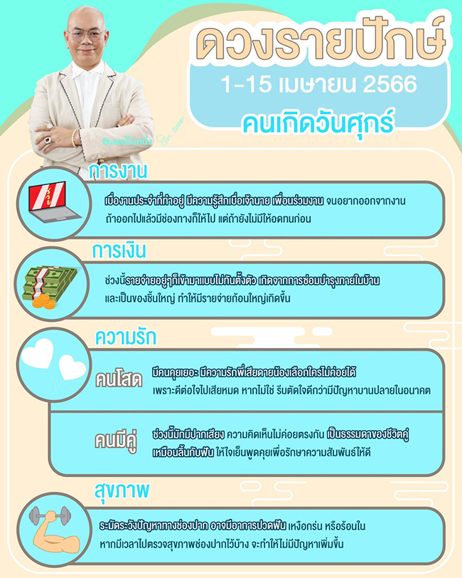ดูดวงเดือนเมษายน