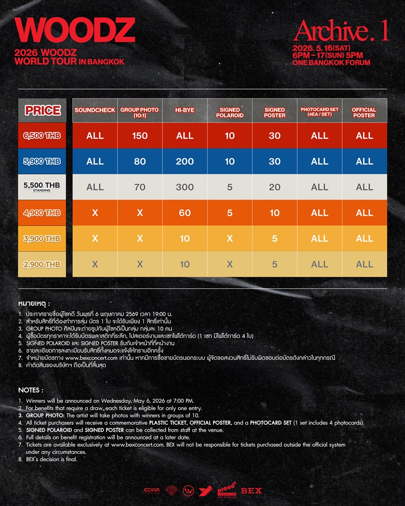 WOODZ คอนเสิร์ต Fan Benefit