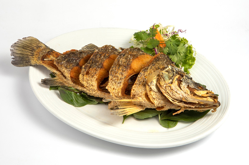 ปลาทอด / ปลาช่อนเผา เมนูอาหารไหว้เช็งเม้ง อาหารวันไหว้เจ้า เมนูอาหารอื่น ๆ