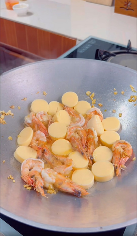 เต้าหู้ไข่ผัดกุ้งเทริยากิ เมนูเต้าหู้ไข่ สูตรอาหาร