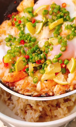 ไข่ดาวกุ้งกระเทียม เมนูไข่ เมนูกุ้ง สูตรอาหาร วิธีทำ