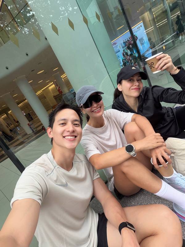 แอน ทองประสม อวดภาพวิ่งกับ เจมส์ จิรายุ