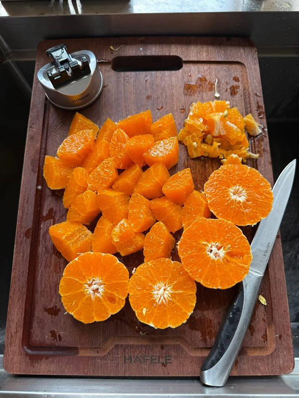 วิธีหั่นส้ม