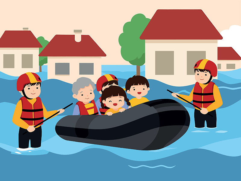 วิธีคลายเครียดจากข่าวน้ำท่วม