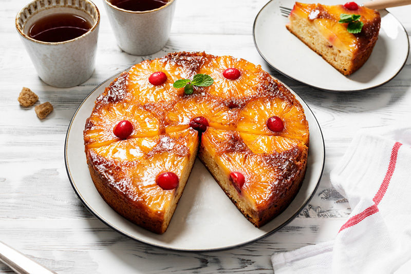 สูตรเค้กอัพไซด์ดาวน์ สูตรขนม วิธีทำ ขนมเค้ก