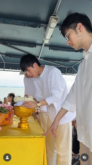 บอย - หน่อง - ภัทร์ - วันใหม่ ลอยอังคารส่ง คุณแม่งามทิพย์