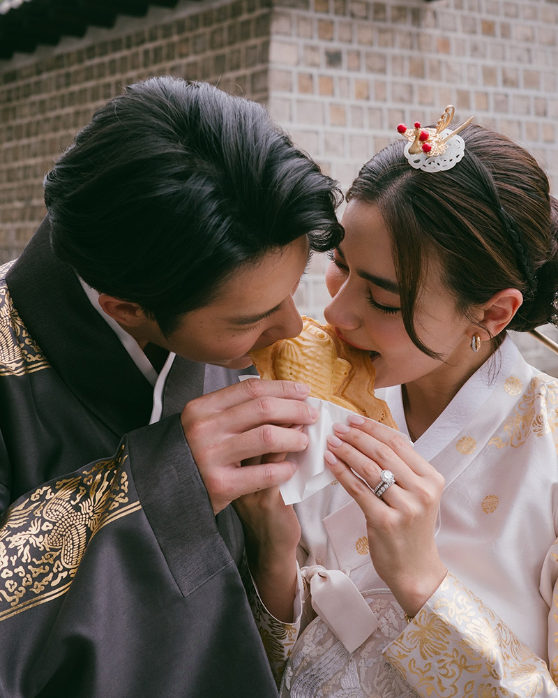 หมาก ปริญ คิมเบอร์ลี่ สวมฮันบกเที่ยวเกาหลี 