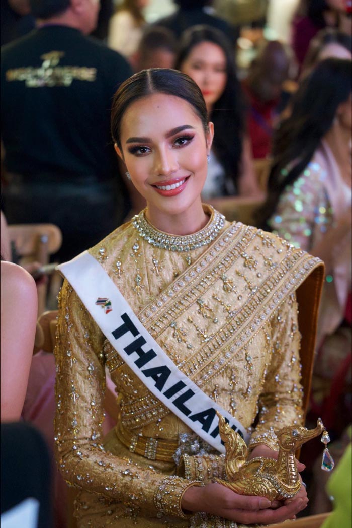 โอปอล สุชาตา มิสยูนิเวิร์สไทยแลนด์ 2024 ชุดไทย