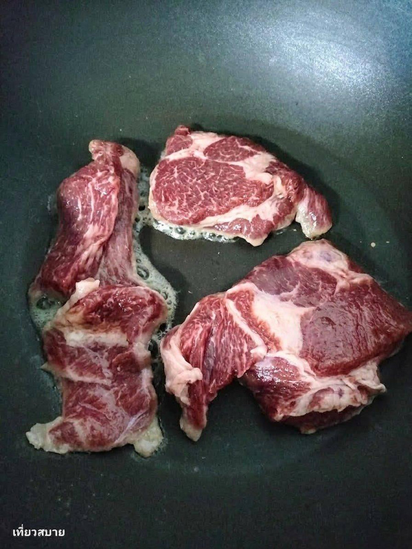 เนื้อย่างกระทะ น้ำจิ้มแจ่วสูตรเด็ด อาหารไทย สูตรอาหาร
