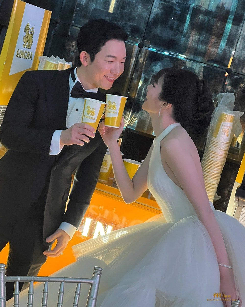 บรรยากาศงานแต่ง น้ำ กัญญ์กุลณัช วิวาห์หวาน ชุดเจ้าสาวอลัง