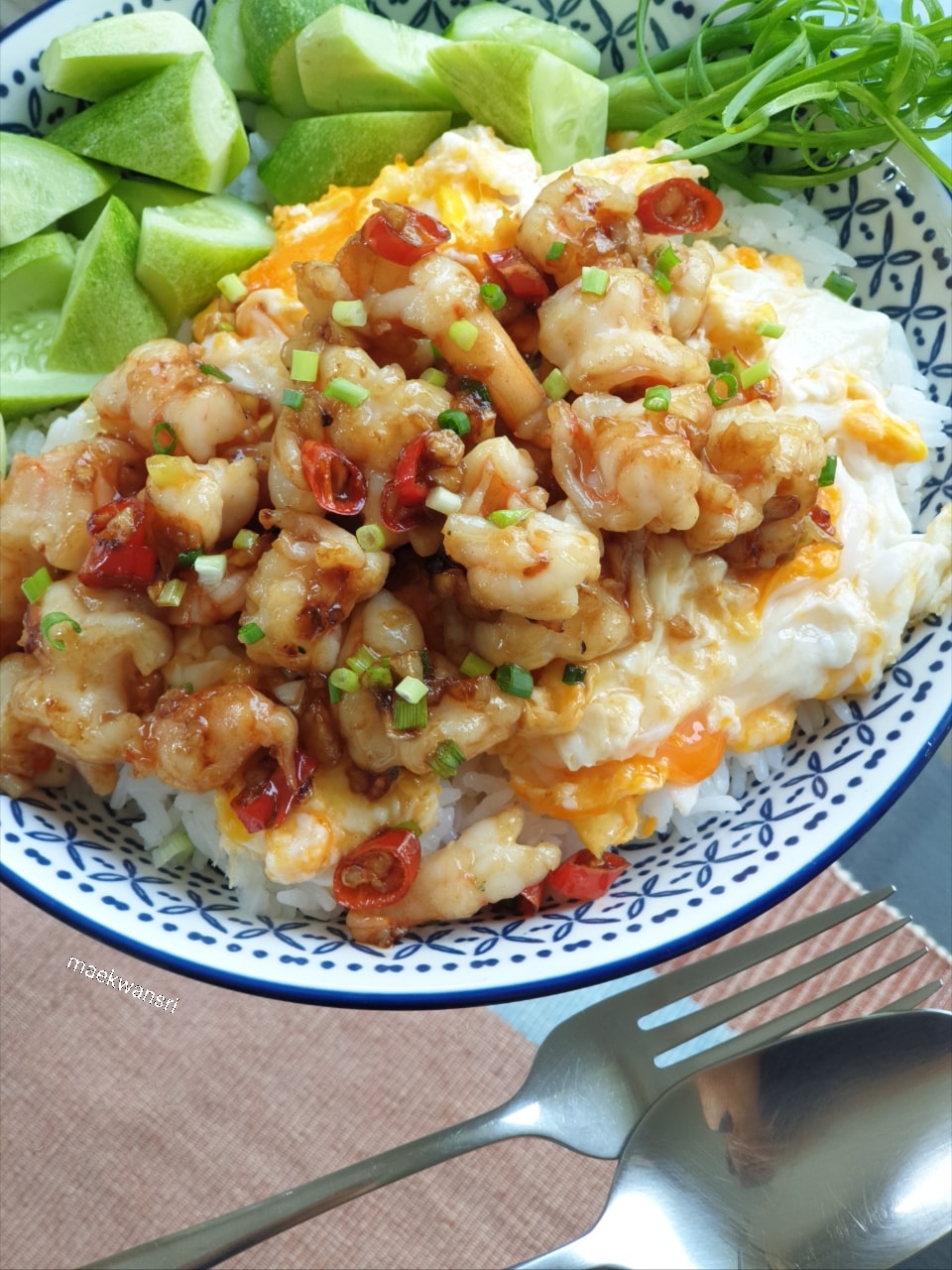 กุ้งผัดพริก