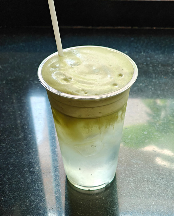 มัทฉะโฟมน้ำมะพร้าว สูตรมัทฉะน้ำผลไม้ สูตรชาเขียว เมนูชาเขียว สูตรเครื่องดื่ม