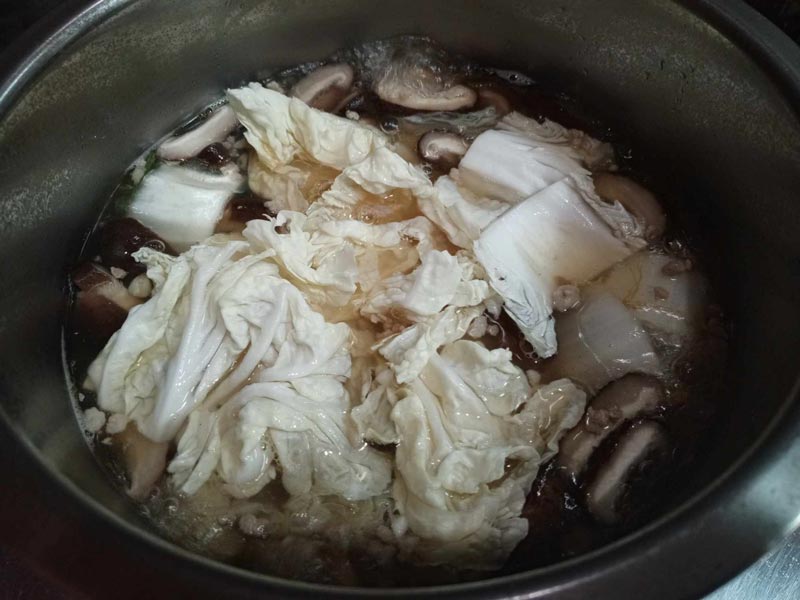 วิธีทำต้มจืดวุ้นเส้น ใส่ผักกาดขาว