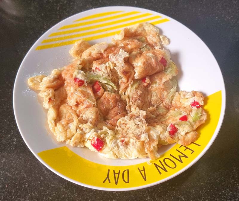 ไข่เจียวพริกหยวก ใส่หอมแดง เมนูพริกหยวก รวมสูตรเมนูพริกหยวก ผัดพริกหยวก อาหารไทย สูตรอาหาร