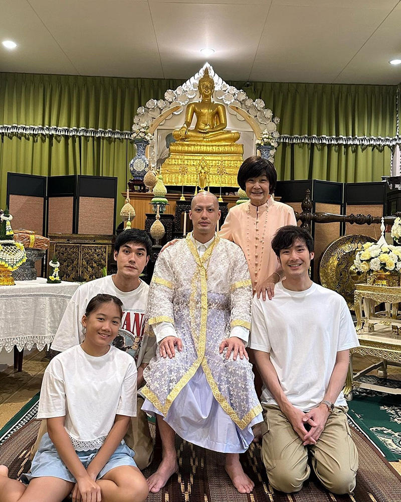 บอย ปกรณ์ บวชแล้ว ได้ฉายา กตปุญฺโญ ครอบครัว เฟย์ ร่วมอนุโมทนาบุญ