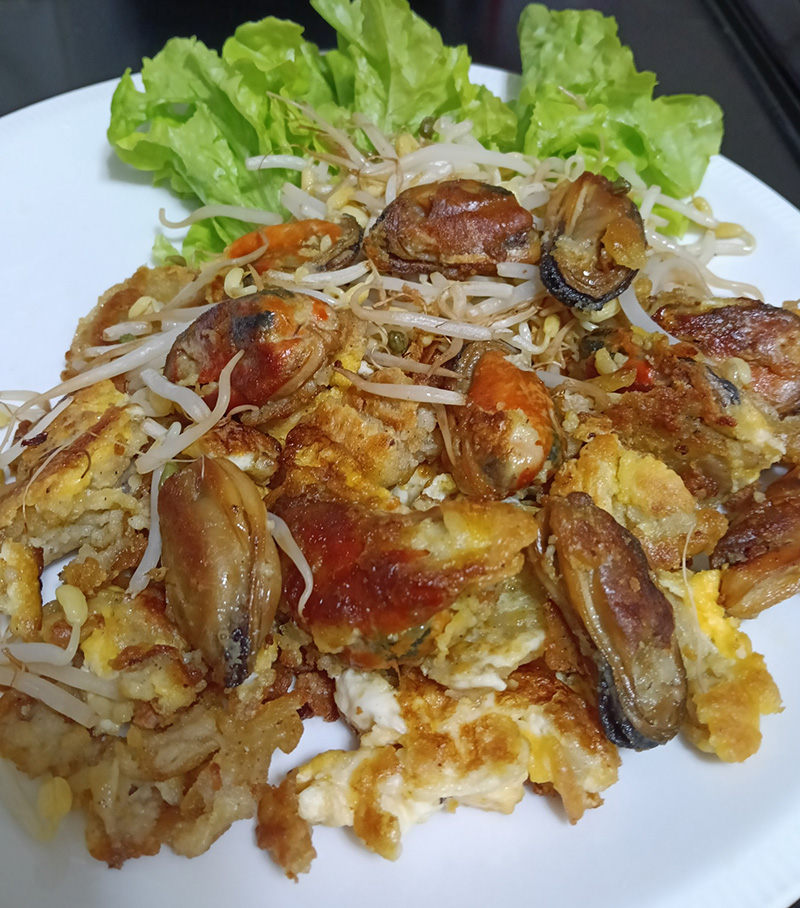 หอยทอด เมนูอาหารจานเดียว สูตรอาหาร