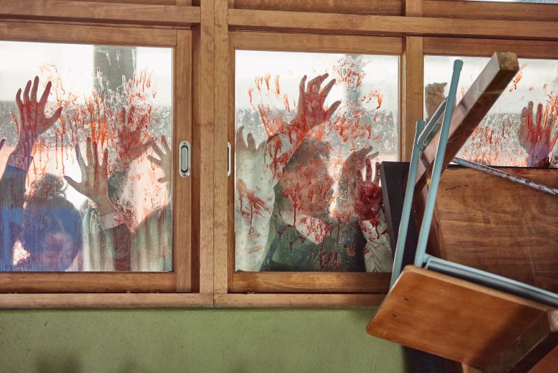 ฝูงซอมบี้จาก All of Us Are Dead มัธยมซอมบี้ ซีรีส์ซอมบี้ น่าดู