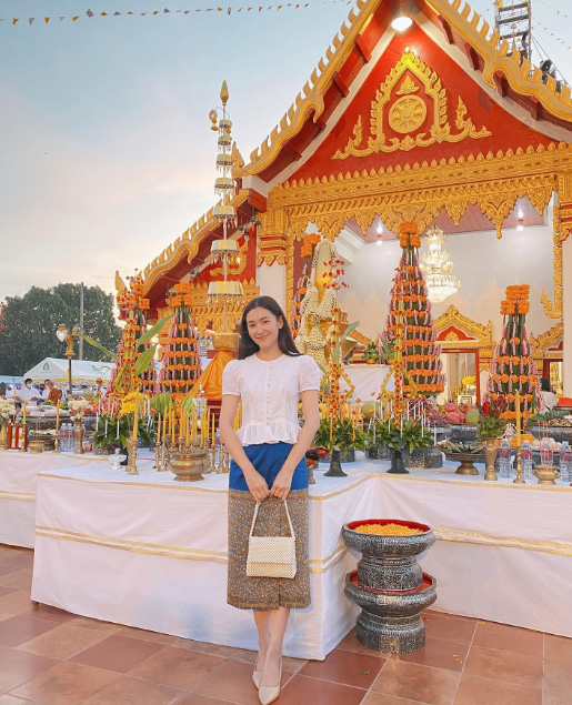 เบลล่า ราณี ชุดไปวัดดารา