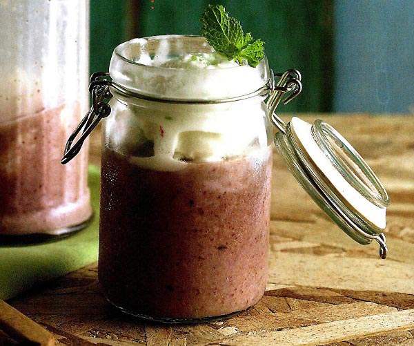 น้ำถั่วแดงปั่น 