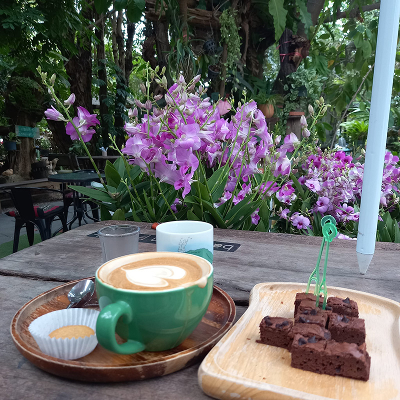 กาแฟบ้านสวนปันสุข เมนูอาหาร