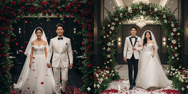 Gemini AI สร้างรูปแต่งงาน