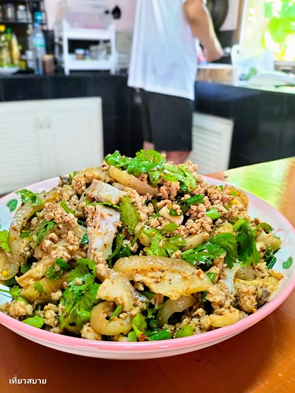 ลาบหมูคั่ว สูตรพริกลาบเหนือ อาหารเหนือ เมนูลาบหมู หมูไหว้วันตรุษจีน อาหารวันตรุษจีน สูตรอาหาร