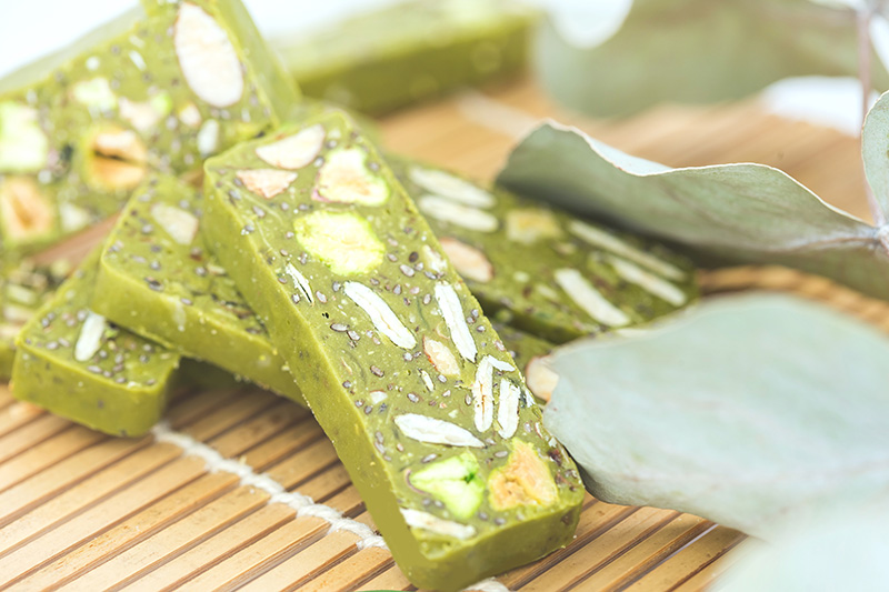 นูกัตรสชาเขียว (มัทฉะ) รวมสูตรนูกัต Nougat ตังเมไต้หวัน สูตรขนม