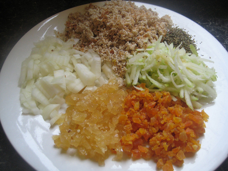 หมูสันในยัดไส้แอปริคอต แอปเปิล และขิง อาหารฝรั่ง เมนูหมูยัดไส้ สูตรอาหาร