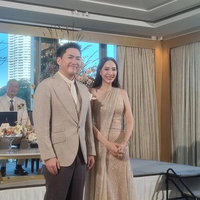 มิ้นท์ ณัฐวรา เข้าพิธีแต่งงาน ไฮโซหยัง วิธวิทย์