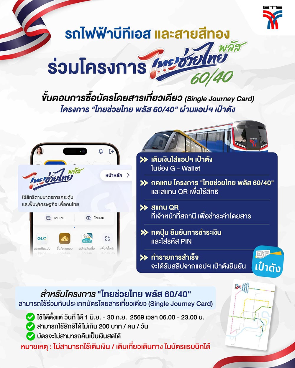 BTS ไทยช่วยไทยพลัส 