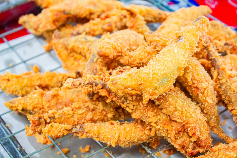 ปลาไข่ชุบแป้งทอด รวมสูตรเมนูชุบแป้งทอด เมนูอาหารว่าง ของกินเล่น สูตรอาหาร
