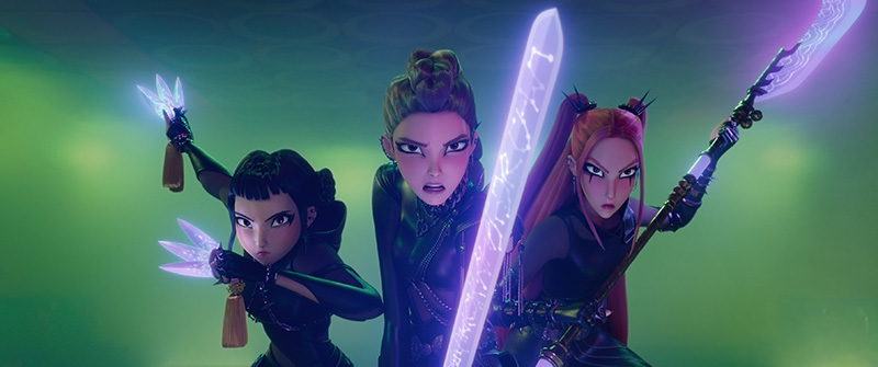 3 สาวไอดอล K-Pop Demon Hunters เกิร์ลกรุ๊ปนักล่าปีศาจ หนังใหม่ Netflix