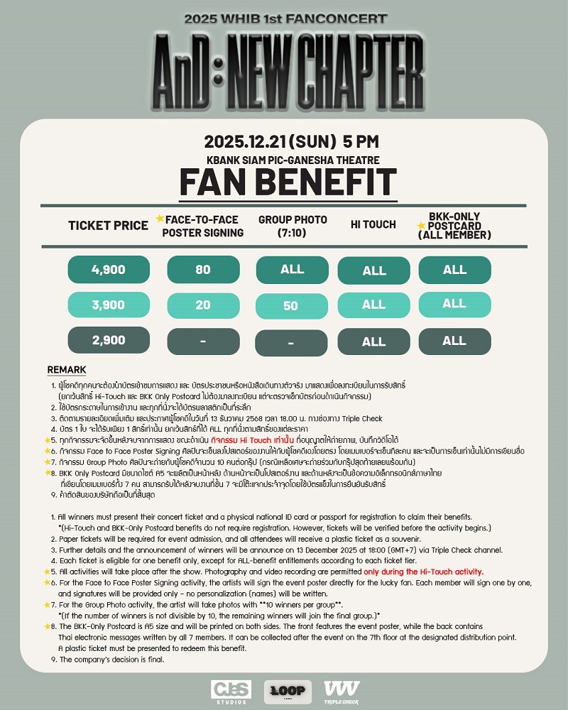 WHIB 1st FANCON AnD New Chapter In Bangkok