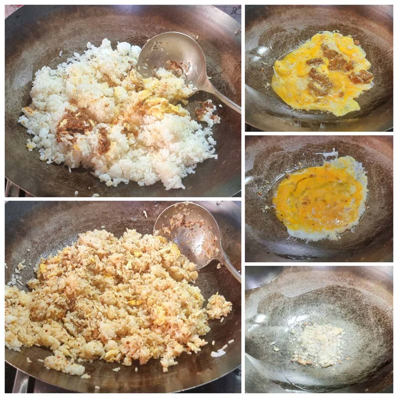 วิธีทำ ข้าวผัดแจ่วบองทรงเครื่อง