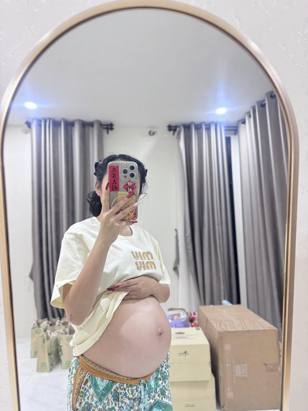 แม่น้ำหนึ่ง โชว์ท้องป่องเตรียมเป็นแม่ลูก 4